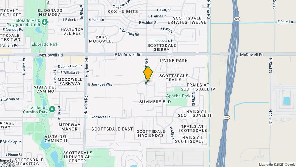 1261 N Granite Reef Rd Map and Location Details
