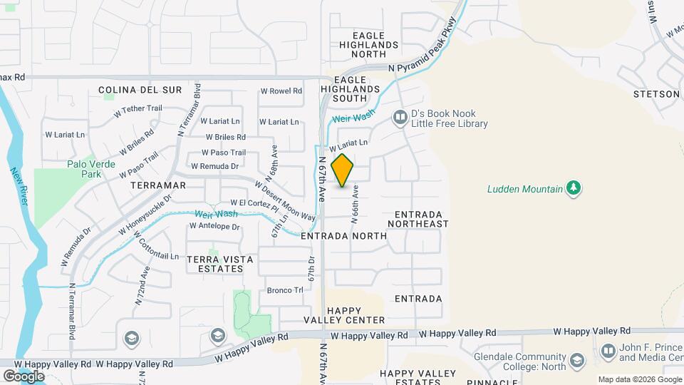 6618 W Honeysuckle Dr Map and Location Details