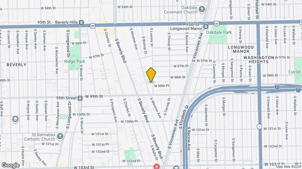 9825 S Loomis St, Unit 2 Map and Location Details