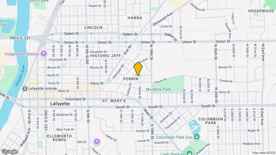 422 Asher St Map and Location Details