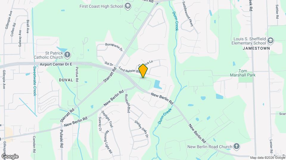 880 Observatory Pkwy Map and Location Details