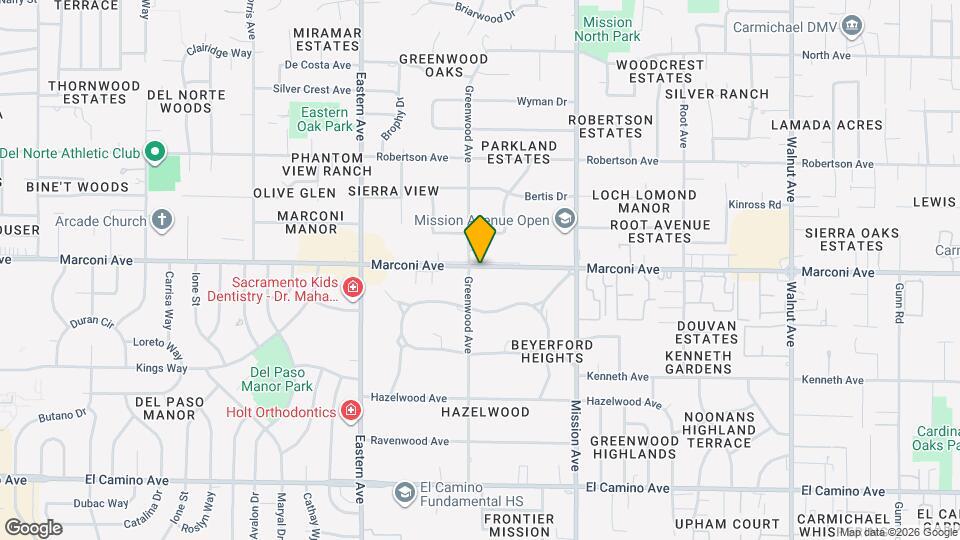 Marconi Woodside Apartments Map and Location Details