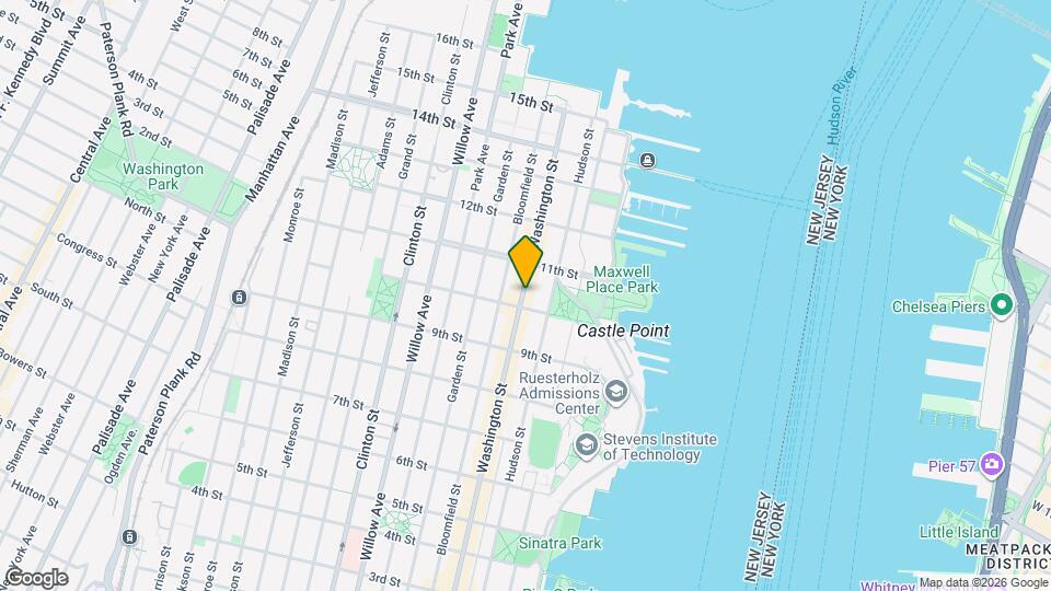 1025 Washington St Map and Location Details