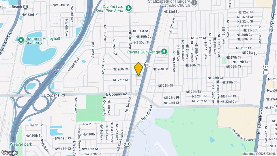 341 NE 25th Ct Map and Location Details