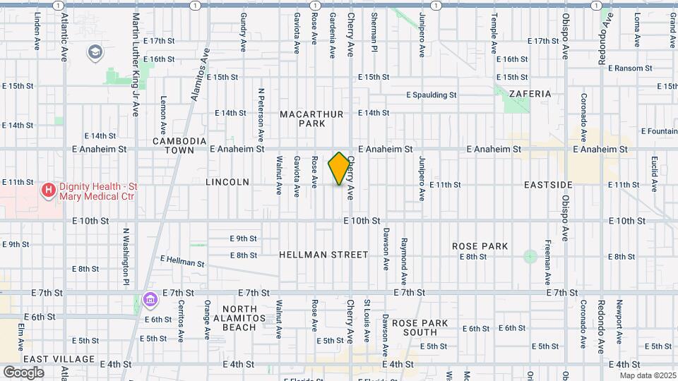 1078 Gardenia Ave Map and Location Details
