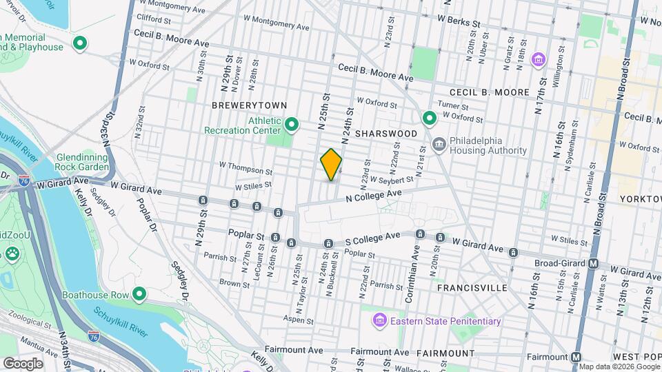 2408 W Thompson St Map and Location Details