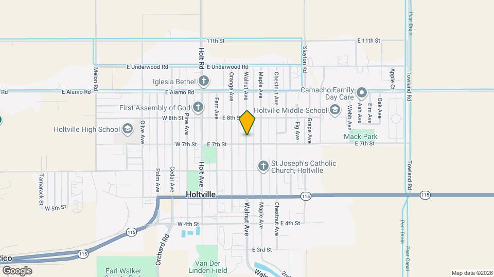 711 Walnut Ave Map and Location Details