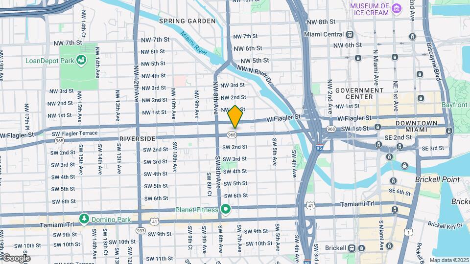 88 SW 7th St, Unit 3012 Map and Location Details