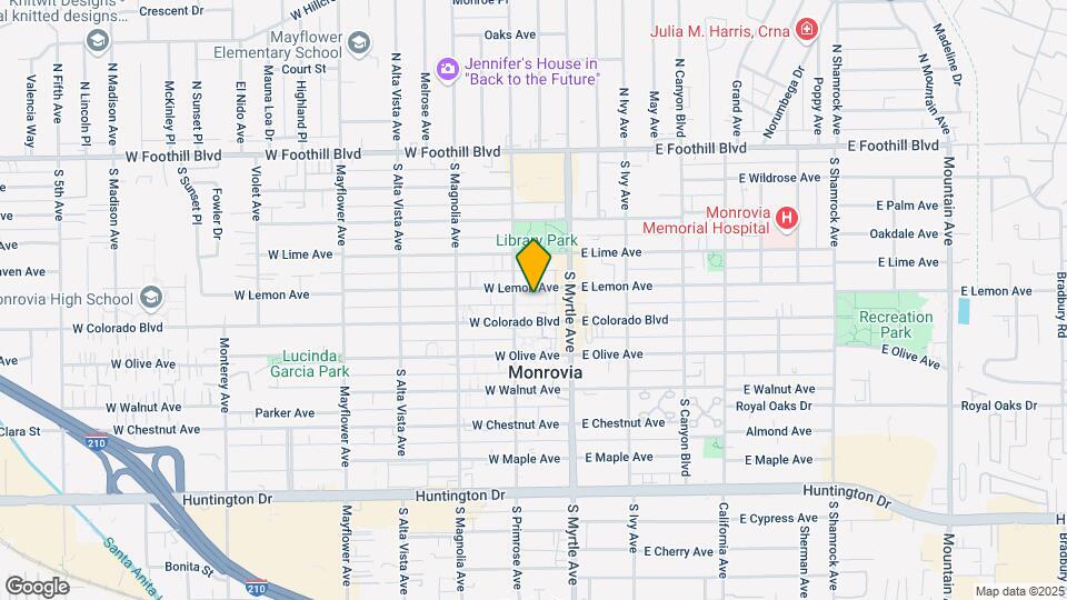 180 W Lemon Ave Map and Location Details