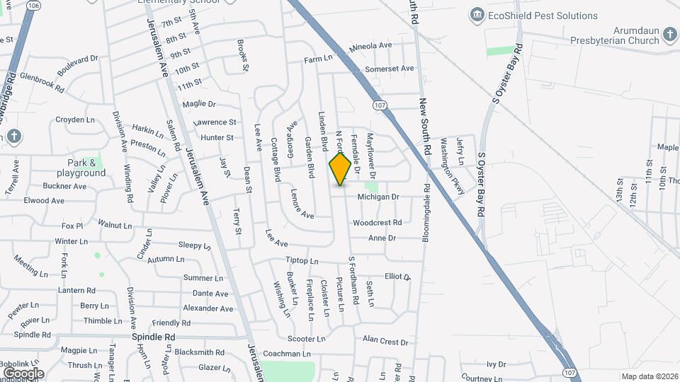 72 N Fordham Rd Map and Location Details