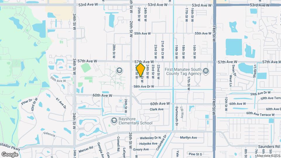 5812 24th St Ct W Map and Location Details