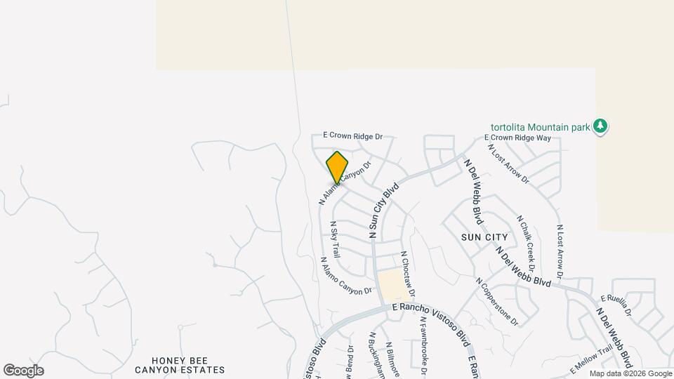 14582 N Alamo Canyon Dr Map and Location Details