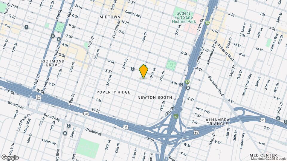S Street Mapa y Detalles de la Ubicación