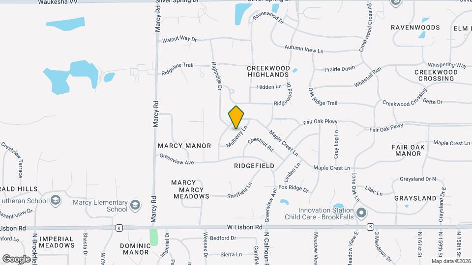 W174N5125 Mulberry Ln Map and Location Details