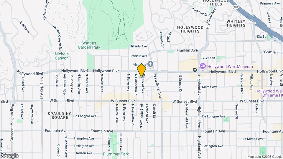 1629 N Formosa Ave Map and Location Details