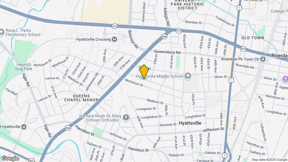 3901 Oglethorpe St Map and Location Details