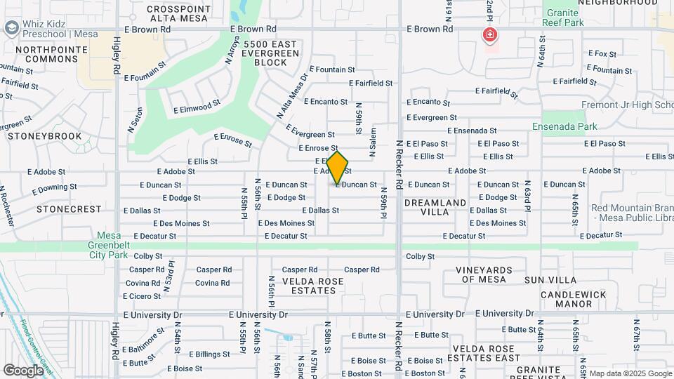 5817 E Duncan St Map and Location Details