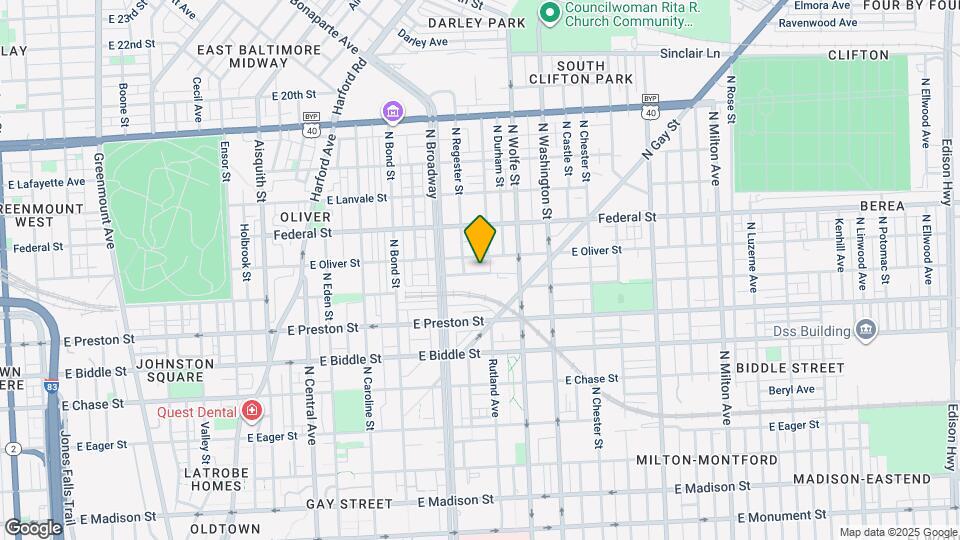 1750 Llewelyn Ave Map and Location Details