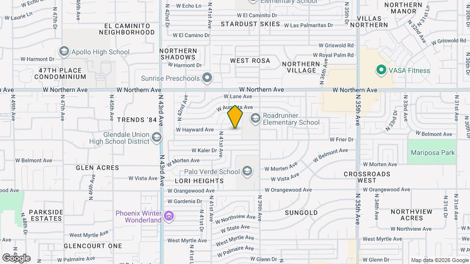 4009 W Hayward Ave Map and Location Details