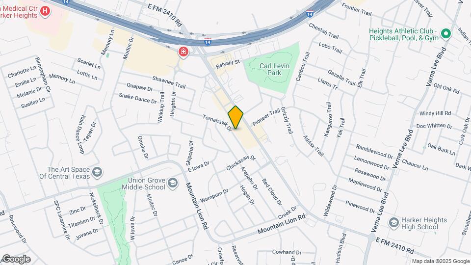 411 Tomahawk Dr Map and Location Details