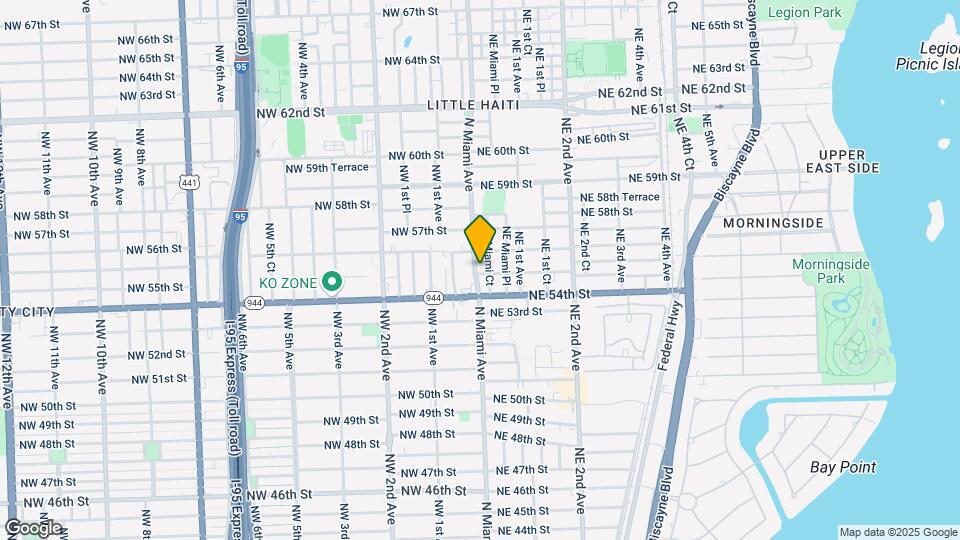 5501 N Miami Ave Map and Location Details