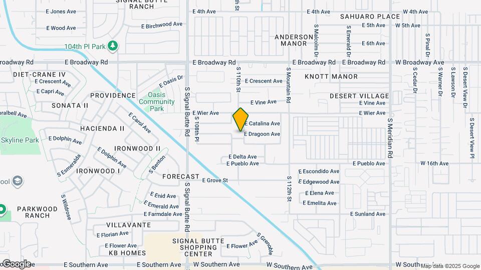 658 S 110th Pl Map and Location Details