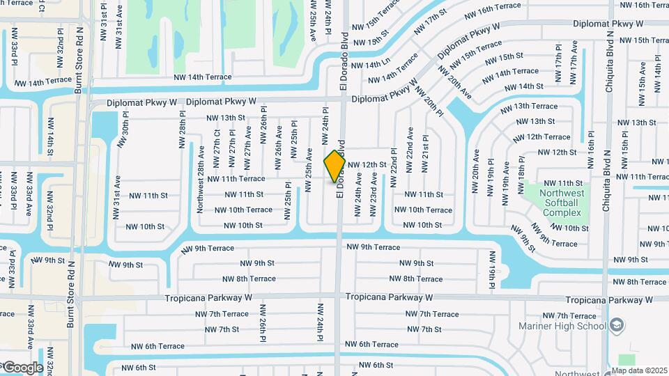 1102 El Dorado Blvd N Map and Location Details
