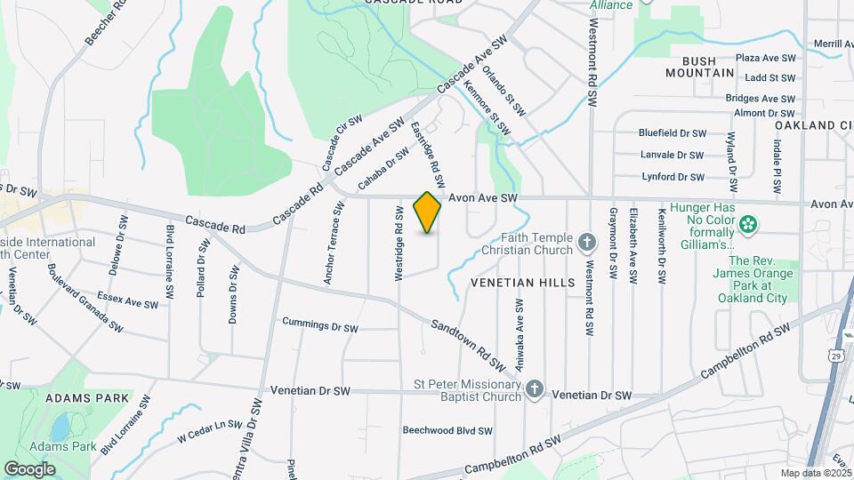 1261 Eastridge Rd SW Map and Location Details