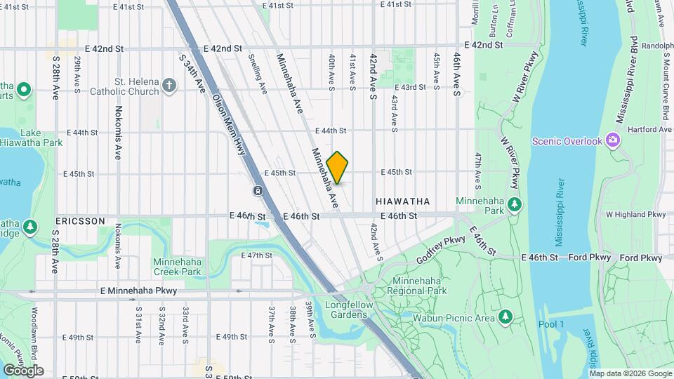 4527 Minnehaha Ave Map and Location Details