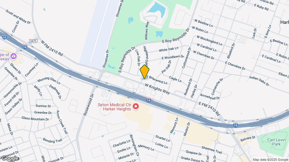 101 Highland Oaks Dr Map and Location Details