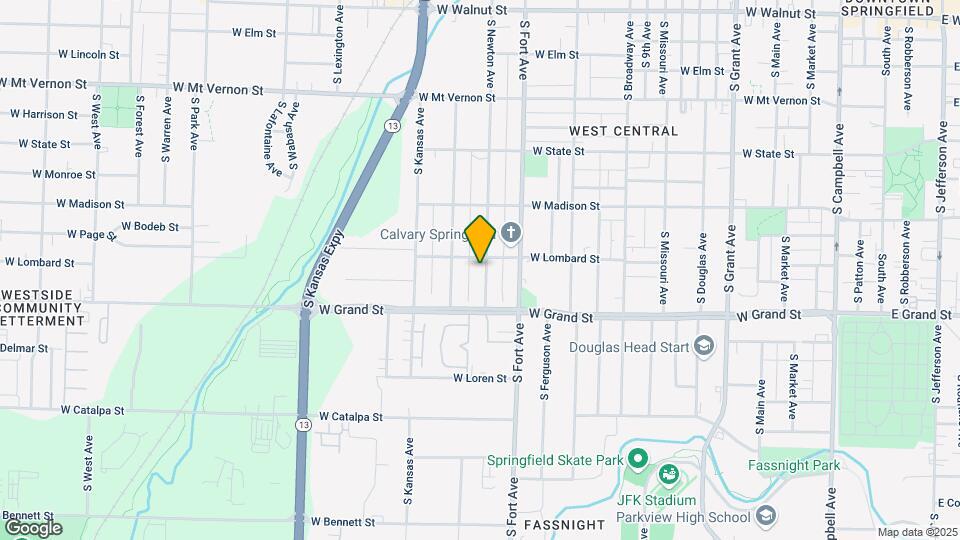 915 S Newton Ave Map and Location Details