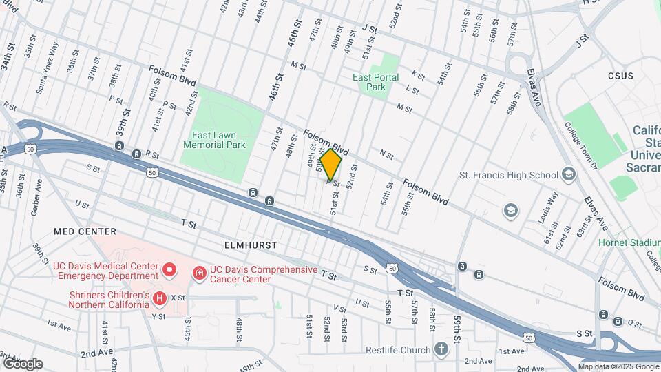 5008 P St Map and Location Details