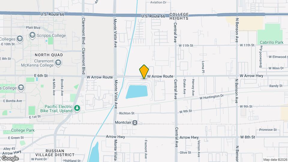 Rancho Monte Vista Apartment Map and Location Details