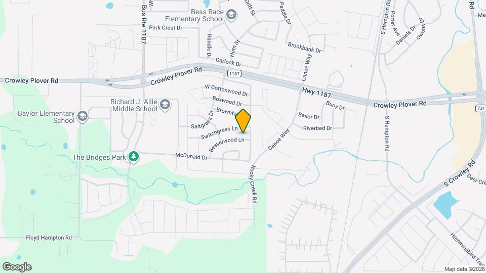 1108 Beaverwood Ln Mapa y Detalles de la Ubicación