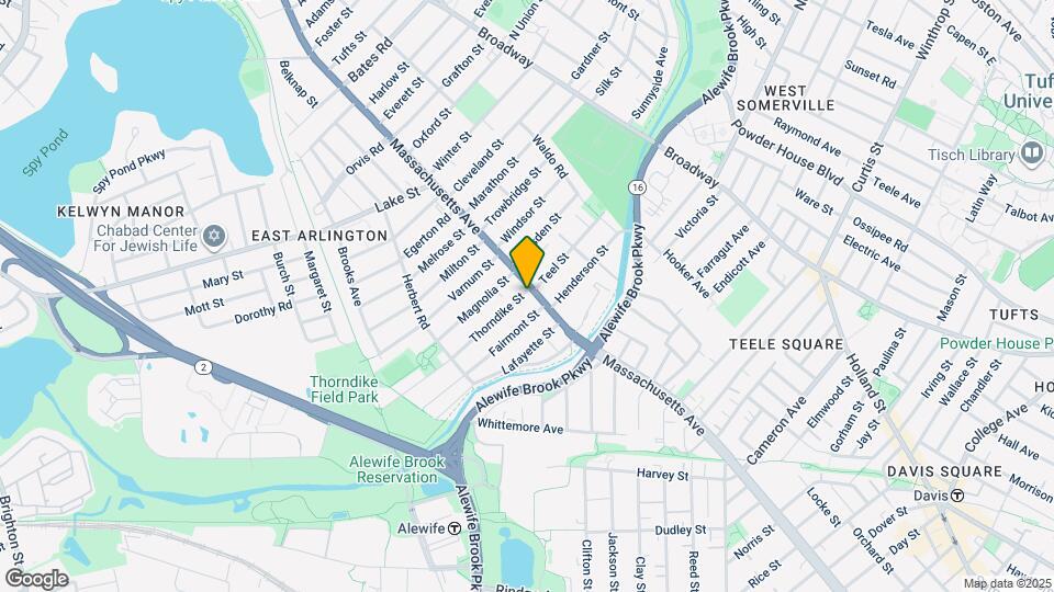 2 Thorndike St, Unit 4b Map and Location Details