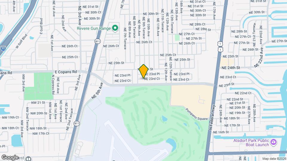 930 NE 23rd Ct Map and Location Details