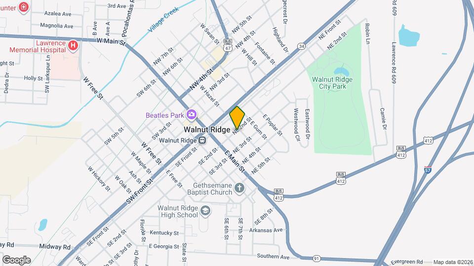 224 NE 2nd St Map and Location Details