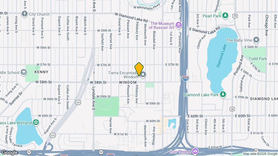 5745 Pillsbury Ave Map and Location Details