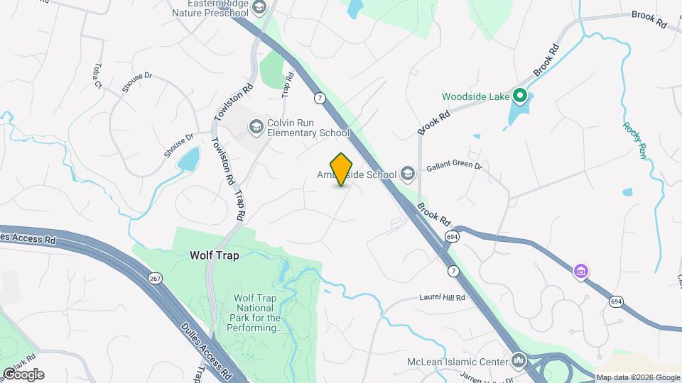 1404 Wolftrap Run Rd Map and Location Details