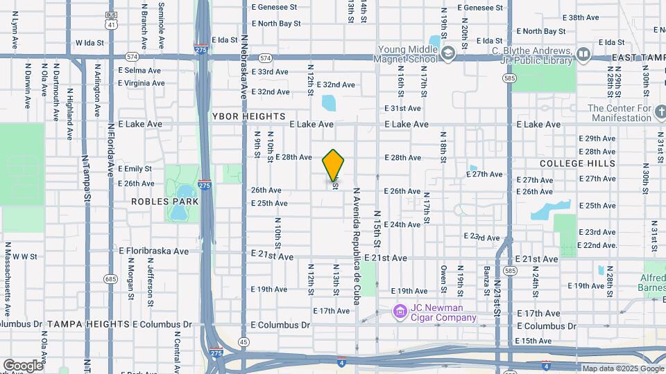 1216 E 26th Ave Map and Location Details
