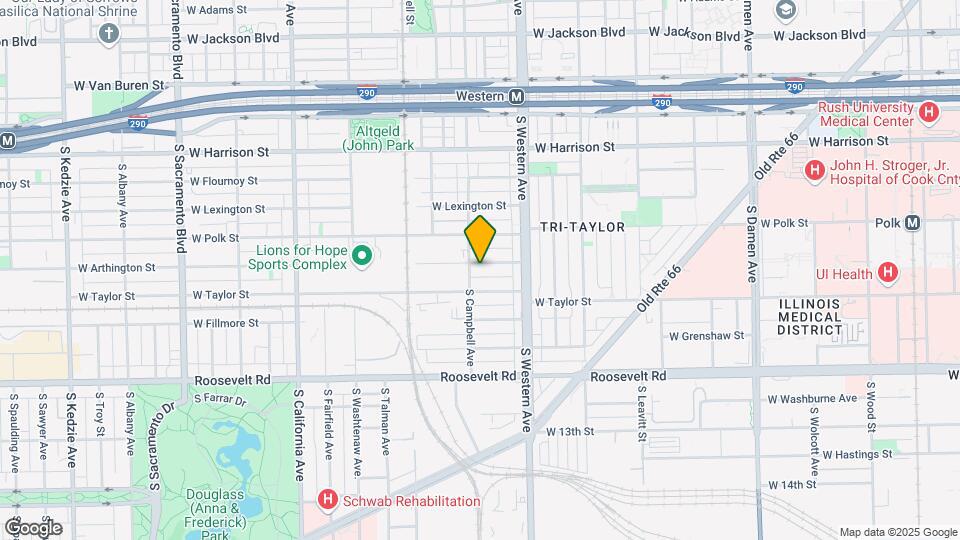 2451-2459 W Arthington Map and Location Details