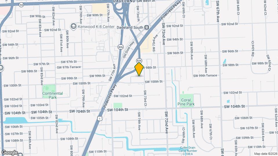 7390 SW 99th St Map and Location Details