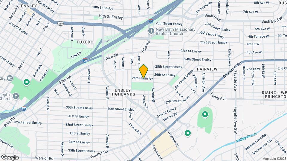 2037 26th St Ensley Map and Location Details