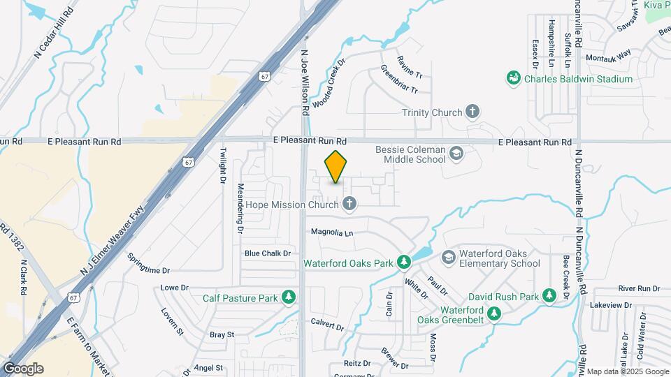 Legacy of Cedar Hill Apartments and Townhomes Map and Location Details