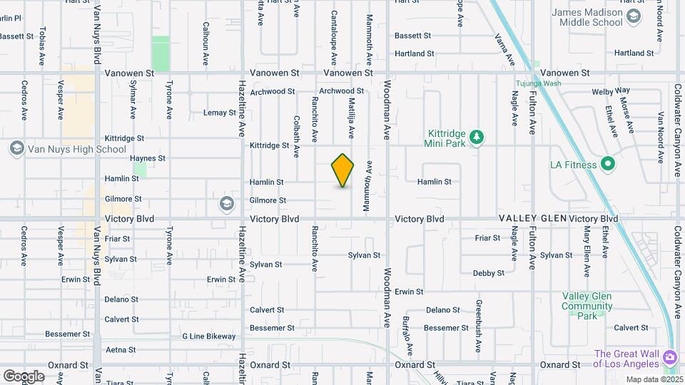 6443 Matilija Ave Map and Location Details