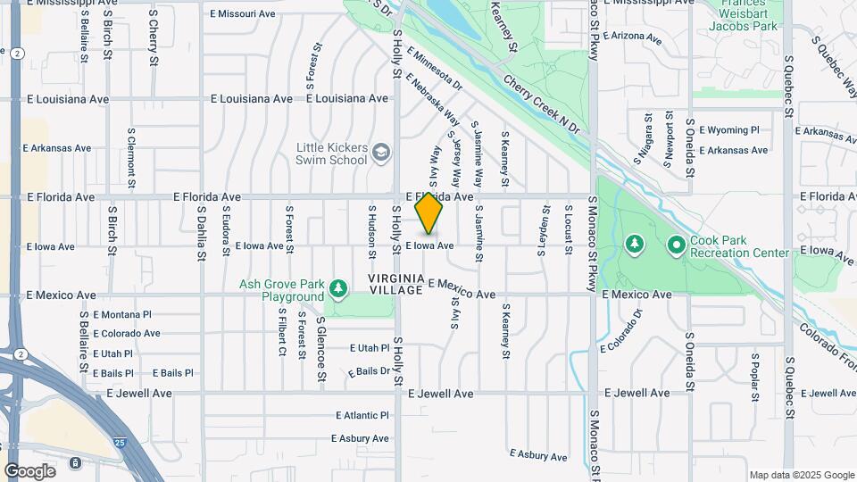 5733 E Iowa Ave Map and Location Details