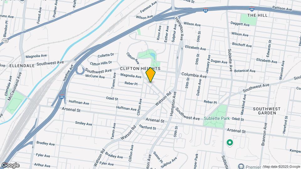 6104 Southwest Ave Map and Location Details