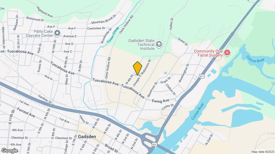 Coosa Bend Apartments Map and Location Details