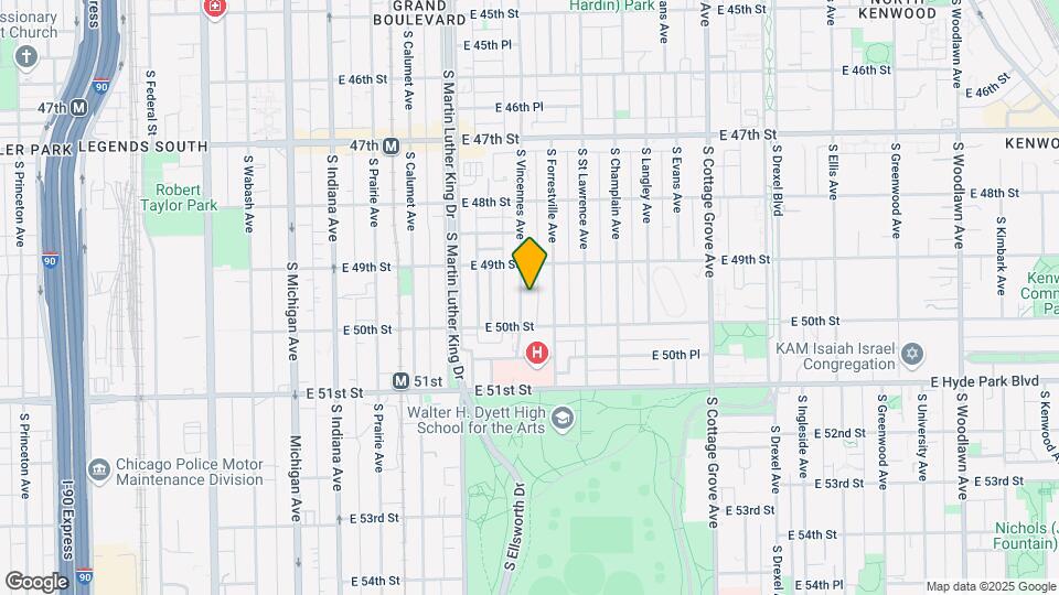 4929 S Vincennes Ave Map and Location Details