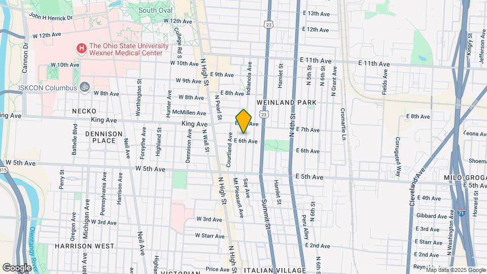 1309 Indianola Ave Map and Location Details